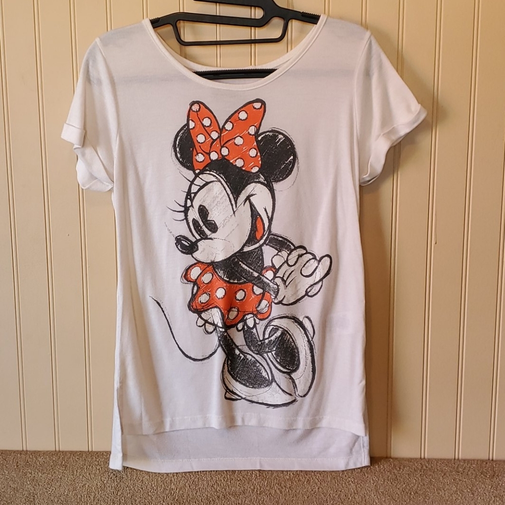 Disney Minnie Mouse tee small white red black